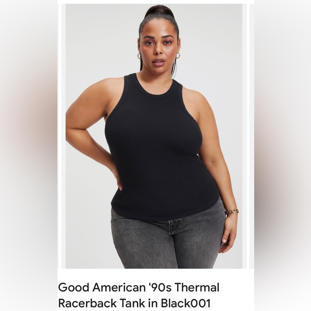 Good American black top size 4. NWT